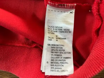 Polerón rojo Adidas para hombre original M - miniatura 4