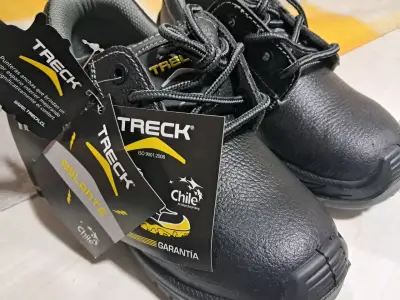 Zapatos de Seguridad Treck Negros con Puntera Ancha - miniatura 1