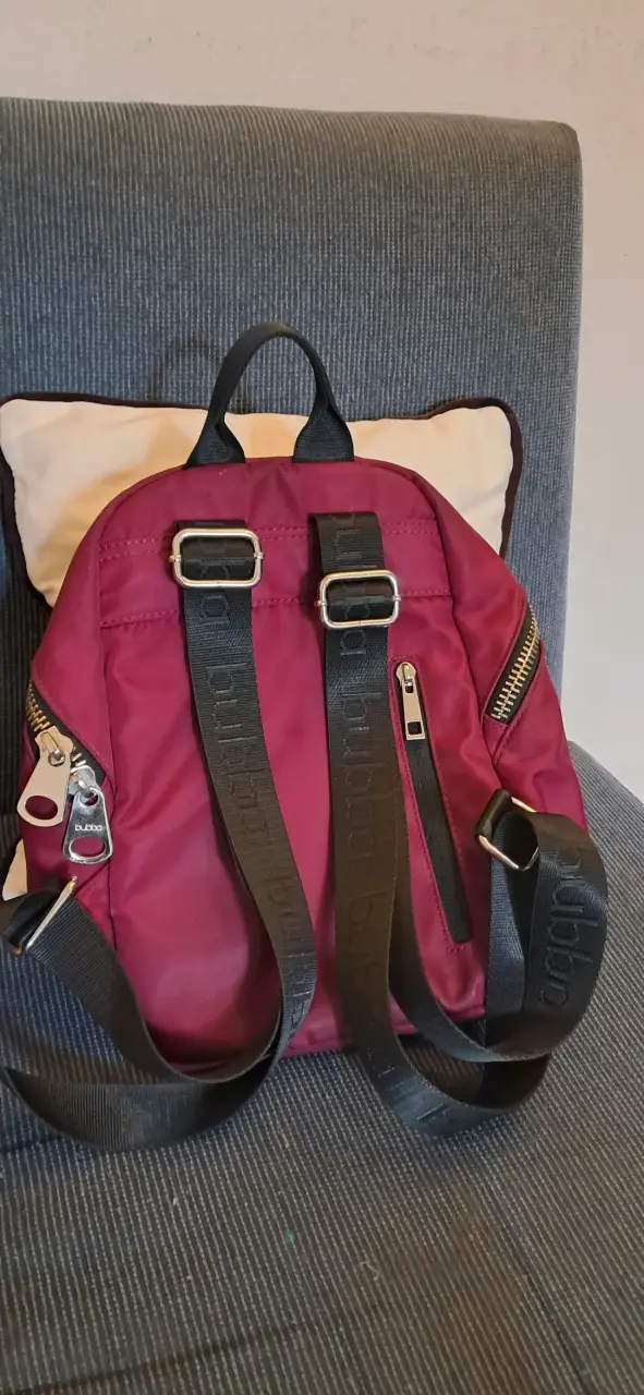 MOCHILA ROJO VINO MARCA bubba - 3