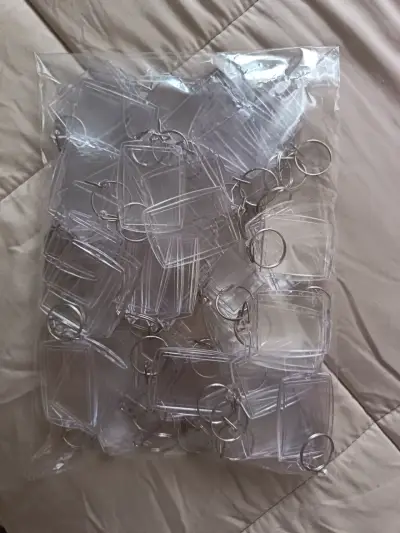 Pack 60 Llaveros Acrílicos Transparentes - miniatura 2