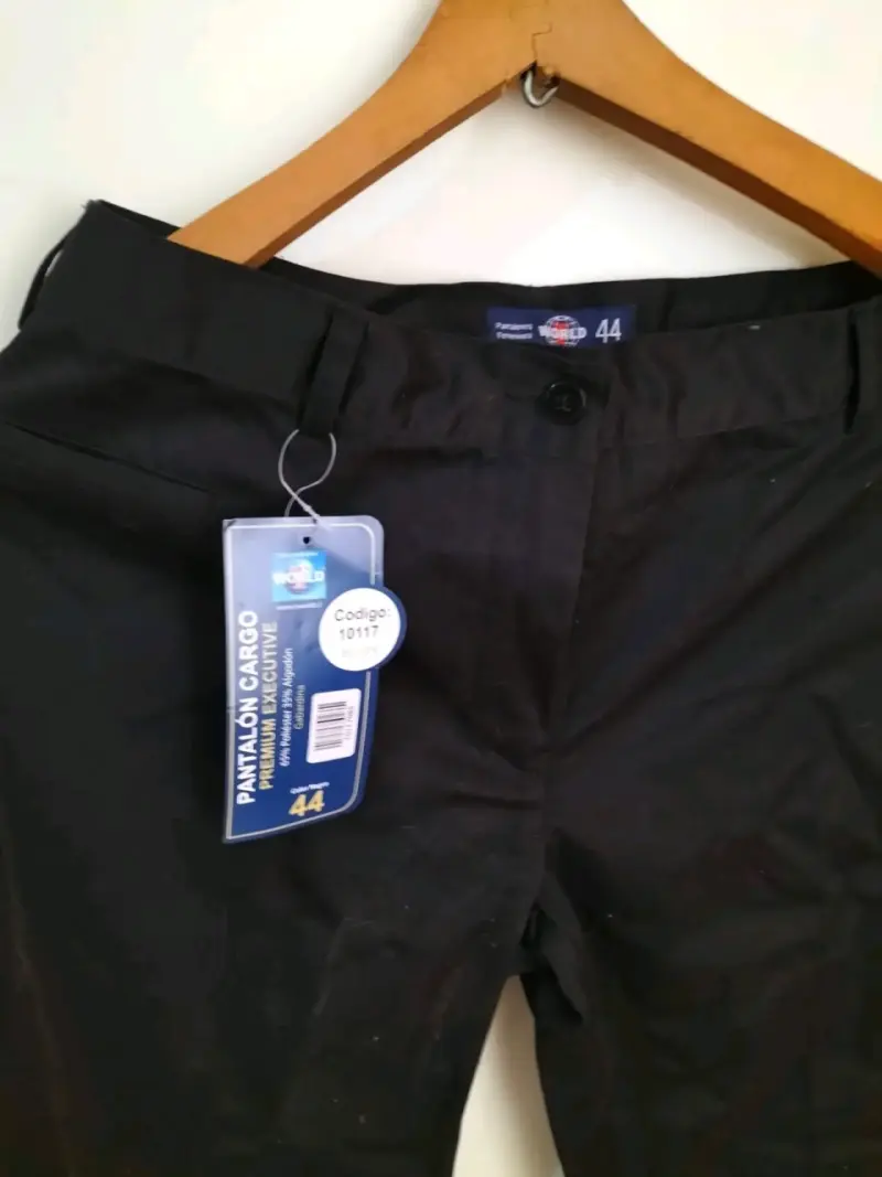 Pantalón cargo negro talla 44