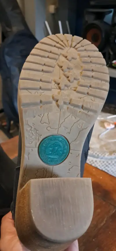 Botines de cuero negro con tacón para mujer - miniatura 4
