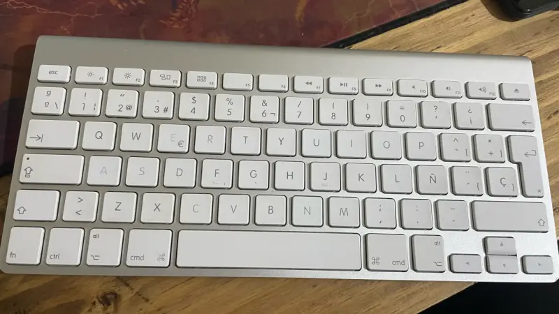 Teclado Apple blanco - 5