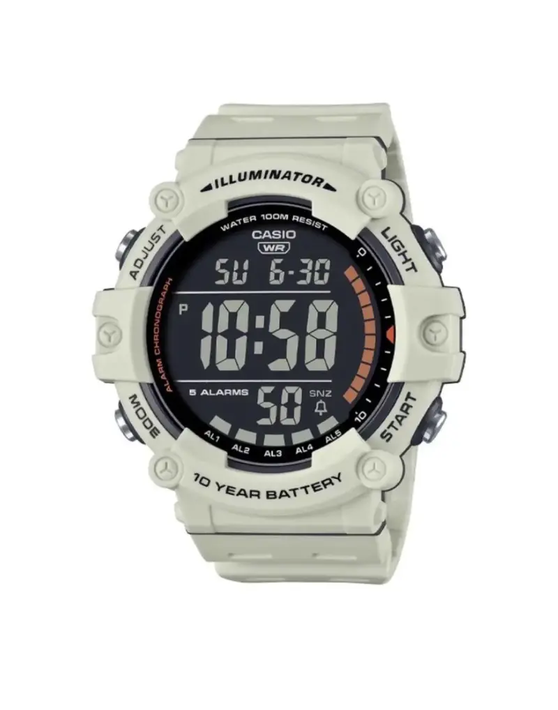 Reloj digital Casio resistente al agua con cronó - 1