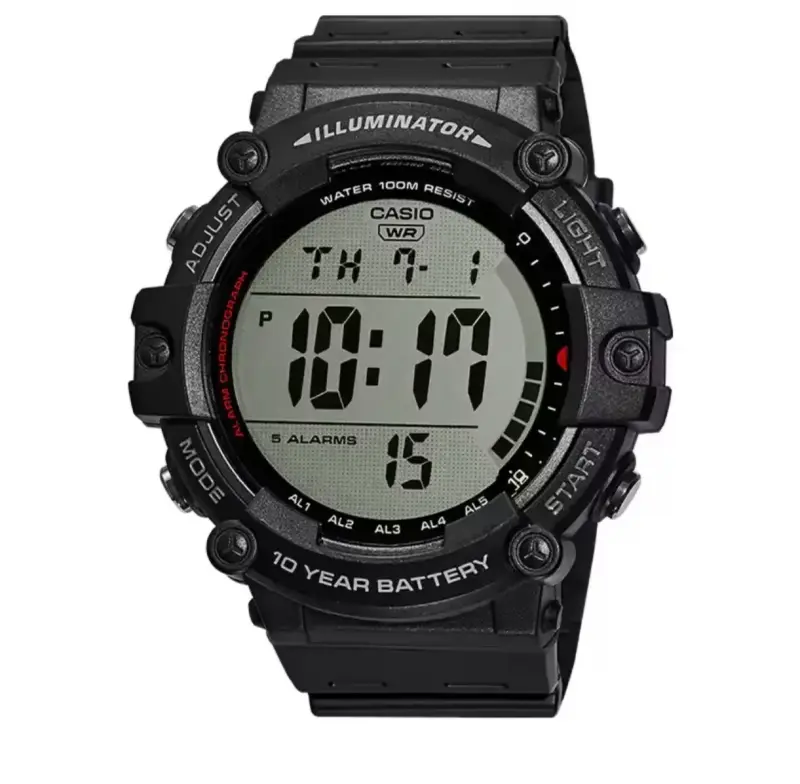 Reloj digital Casio resistente al agua con cronó - 2