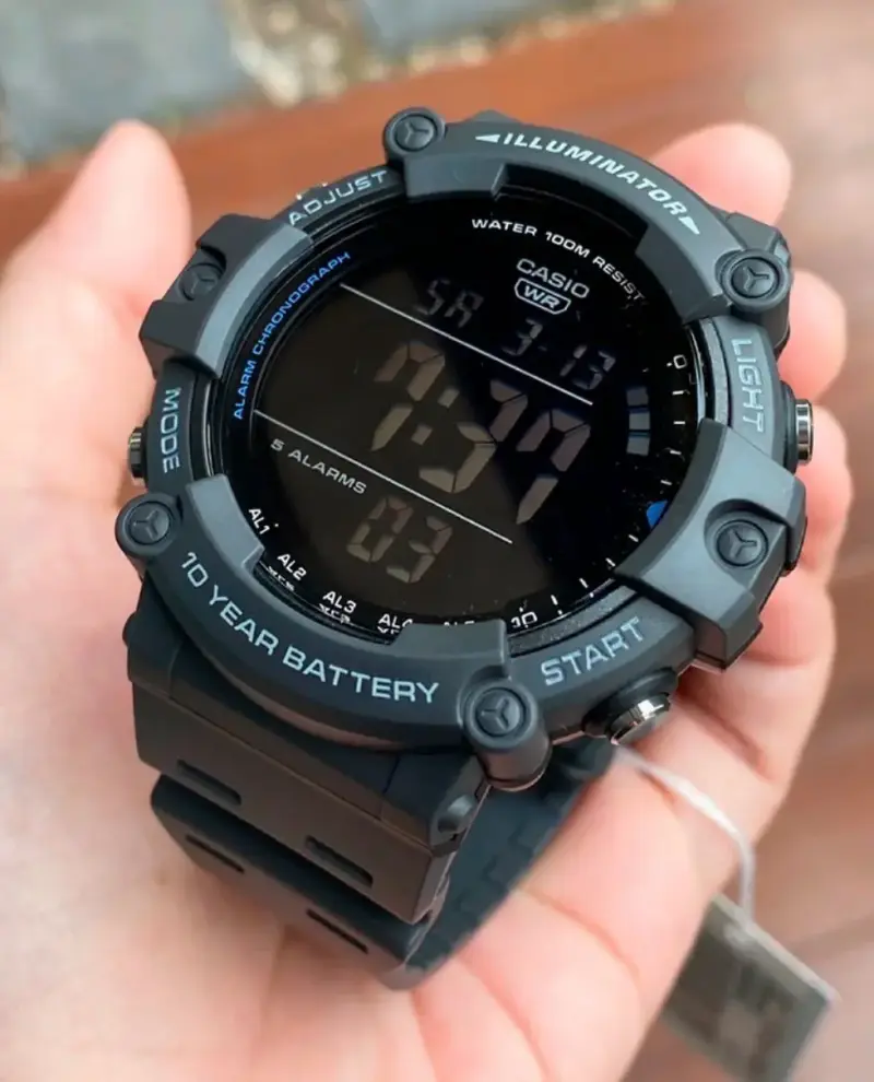 Reloj digital Casio resistente al agua con cronó - 6