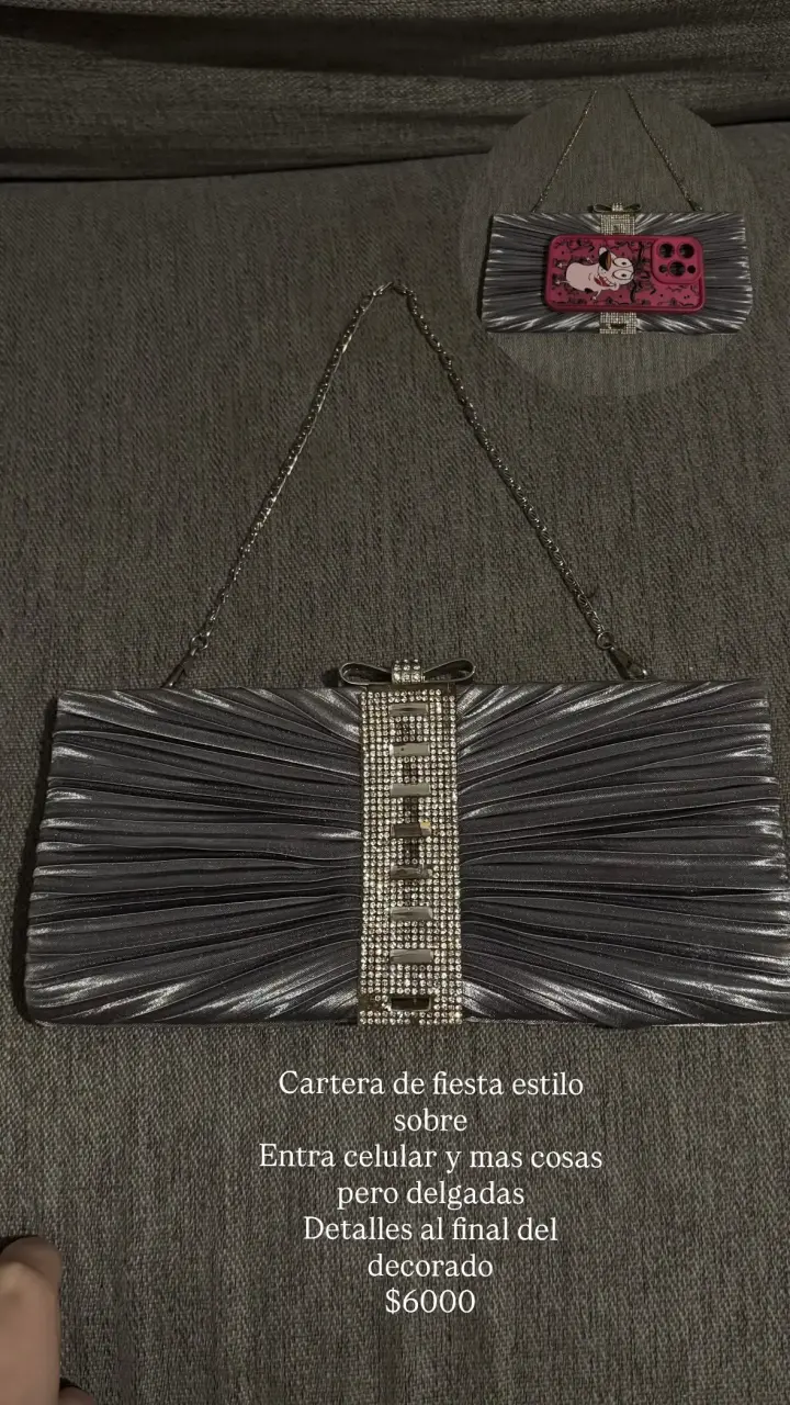 Cartera de Fiesta Estilo Sobre con Decorado