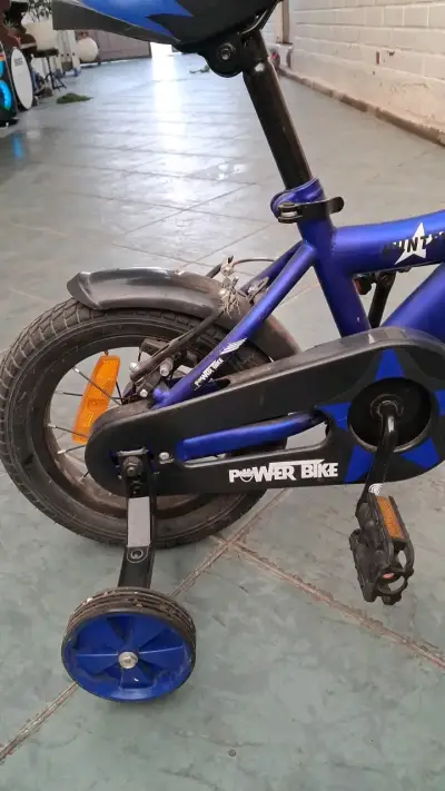 Bicicleta infantil Power Bike azul con frenos - miniatura 2