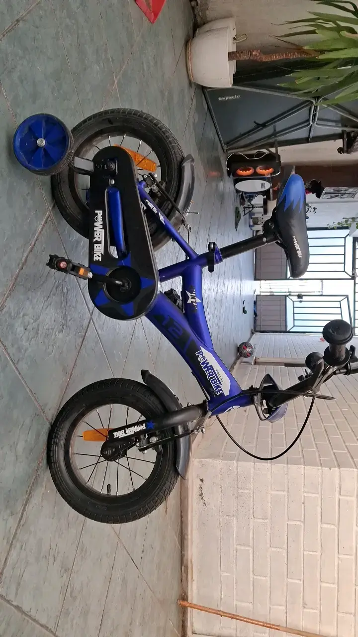 Bicicleta infantil Power Bike azul con frenos - 4