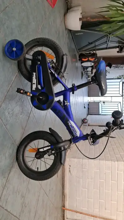 Bicicleta infantil Power Bike azul con frenos - miniatura 4