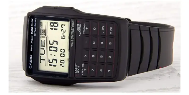 Reloj Casio Data Bank con Calculadora Negro - 4
