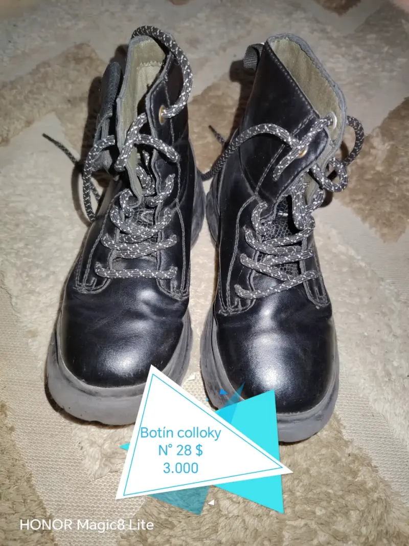 Botines de cuero para niños Colloky talla 28 - 1
