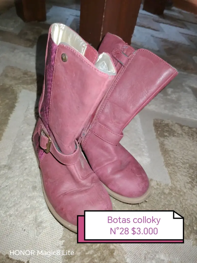 Botines de cuero para niños Colloky talla 28 - 3