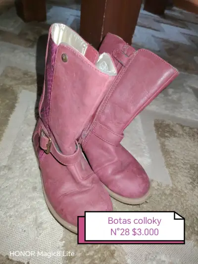 Botines de cuero para niños Colloky talla 28 - miniatura 3