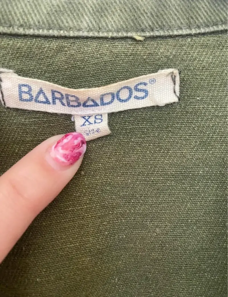 Chaqueta verde con tachas Barbados - 3