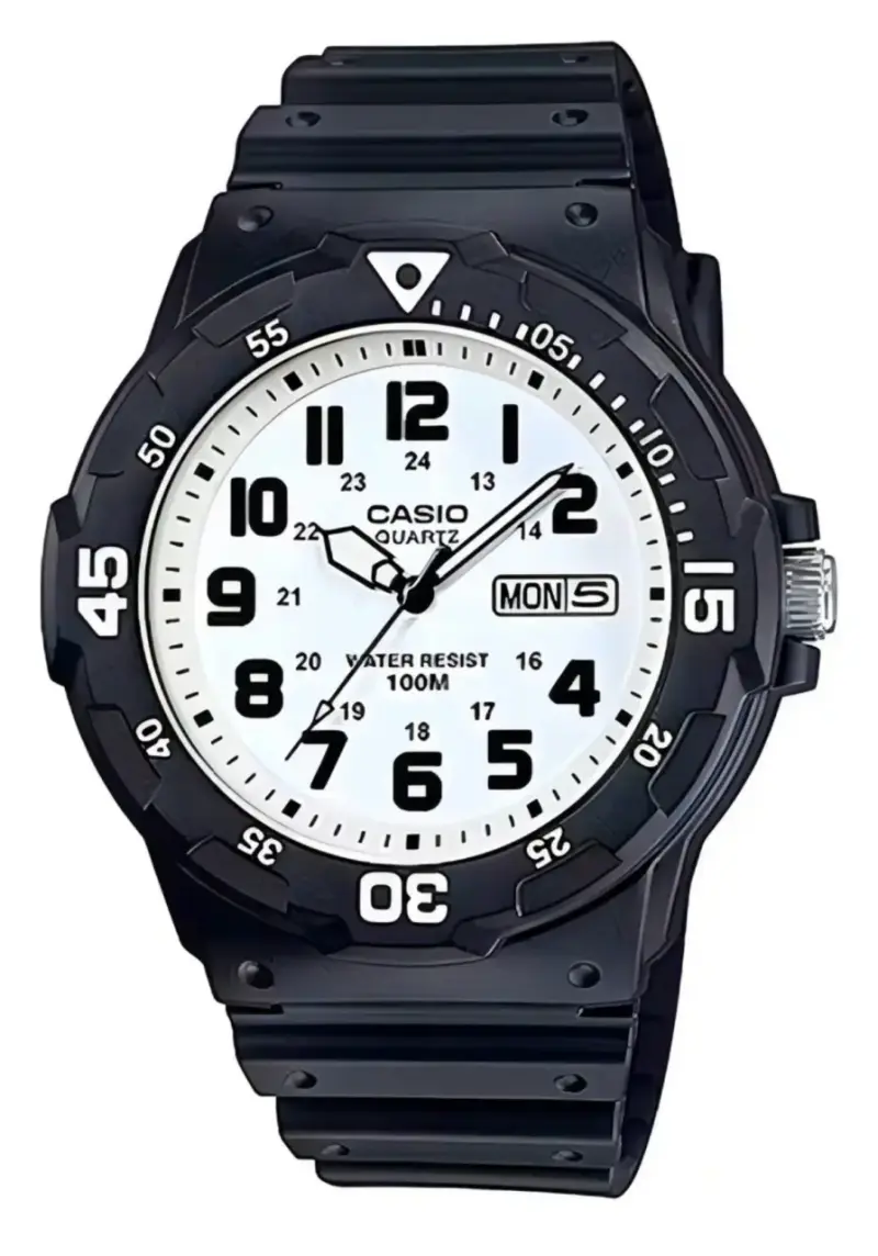 Reloj Casio Quartz Negro Resistente al Agua - 2