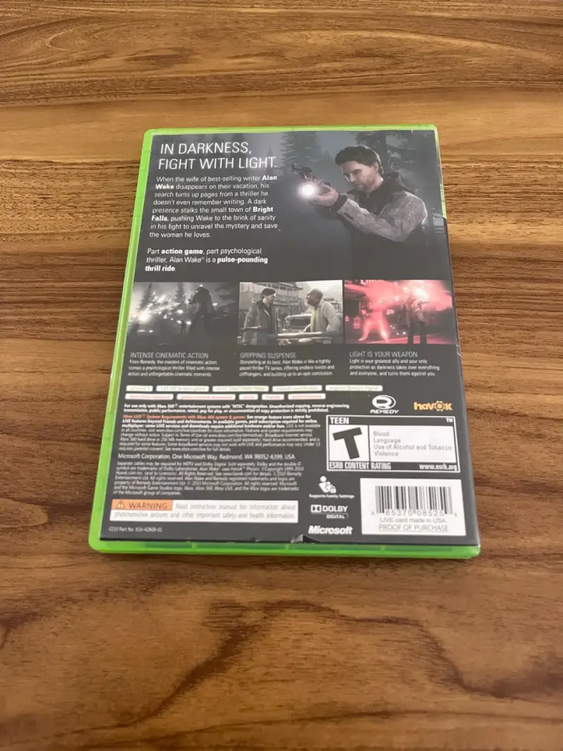 Juego Xbox 360 original Alan Wake - 5
