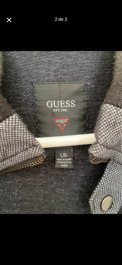 Chaqueta Guess para hombre en gris y negro - miniatura 2