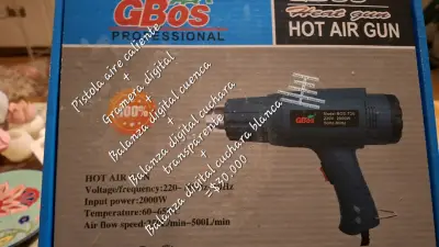 Set de pistola de aire caliente y balanzas digitales - miniatura 1