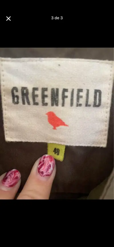 Parka verde con bordados Greenfield - miniatura 3