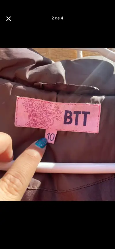 Chaleco sin mangas marrón con capucha BTT - miniatura 2
