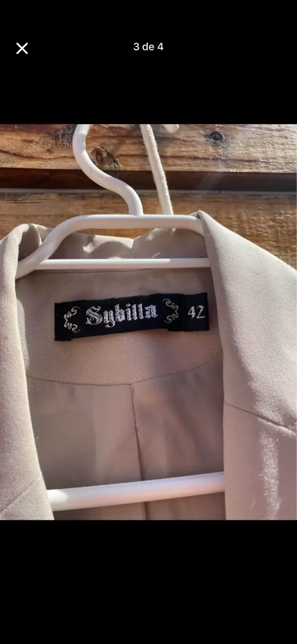 Blazer beige para mujer marca Sybilla - 3