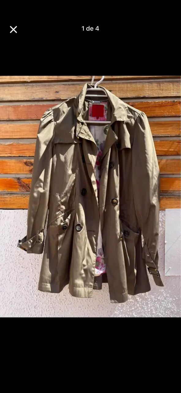 Trench coat beige para mujer Elle - 1