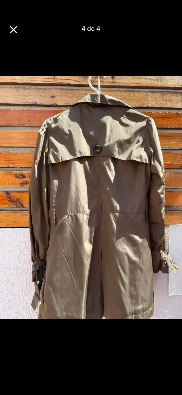 Trench coat beige para mujer Elle - 3