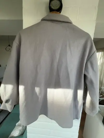 Chaqueta de paño gris Shein para mujer - miniatura 2