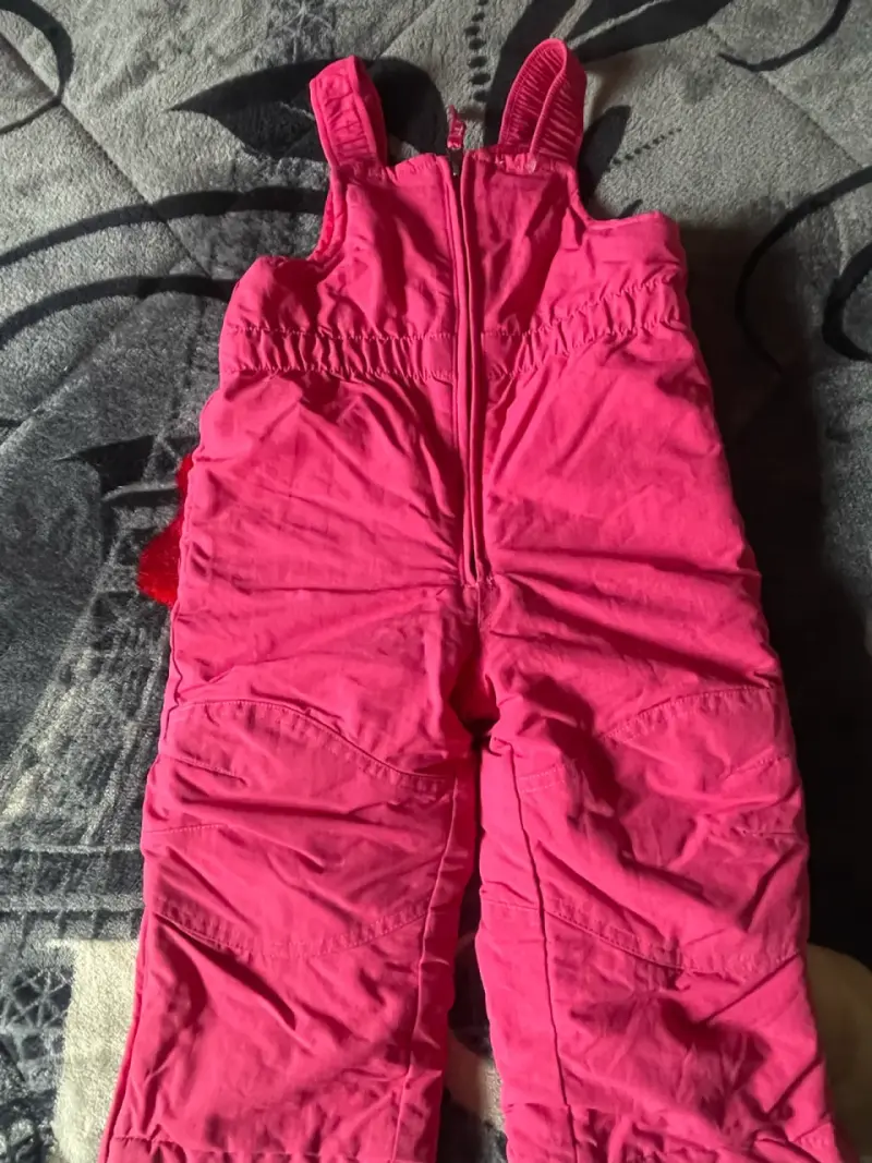Overol de nieve infantil rosa talla 2T - 1