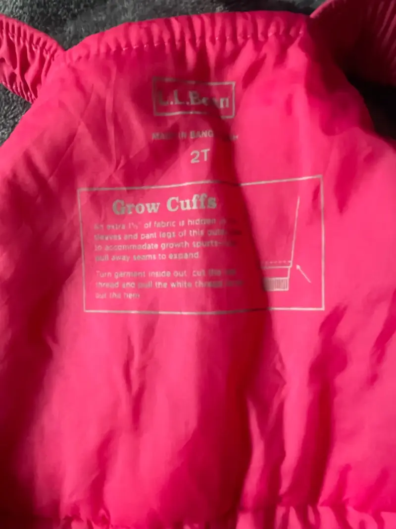 Overol de nieve infantil rosa talla 2T - 2