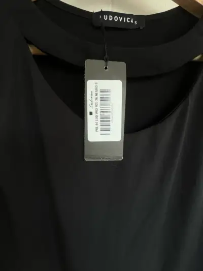 Blusa sin mangas negra Ludovica - miniatura 3