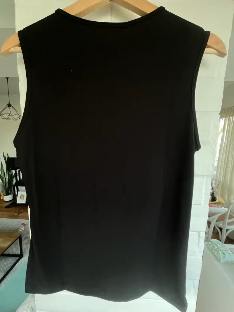 Blusa sin mangas negra Ludovica - 4