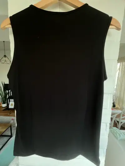 Blusa sin mangas negra Ludovica - miniatura 4