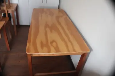 Mesa de madera para comedor o estudio - miniatura 3