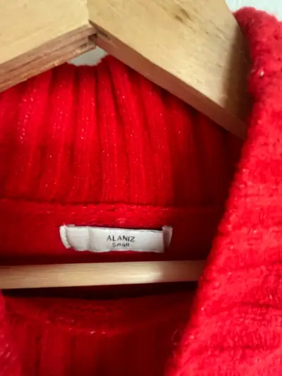 Suéter rojo de lana Alaniz para mujer - miniatura 4