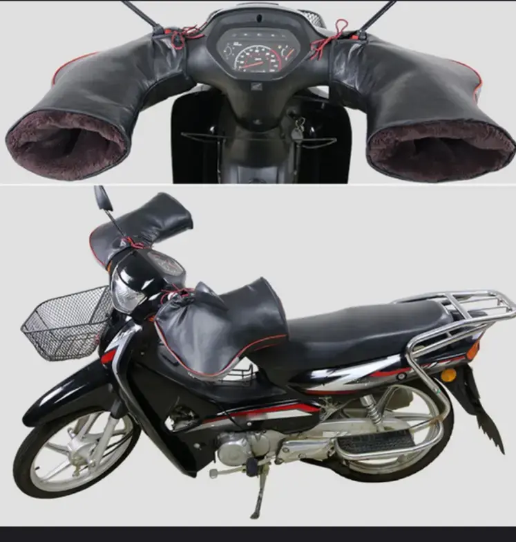 Guantes térmicos para manillar de moto impermeables - 3