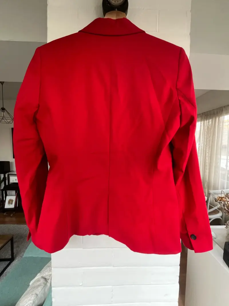 Blazer rojo para mujer Zara talla 38 - 5