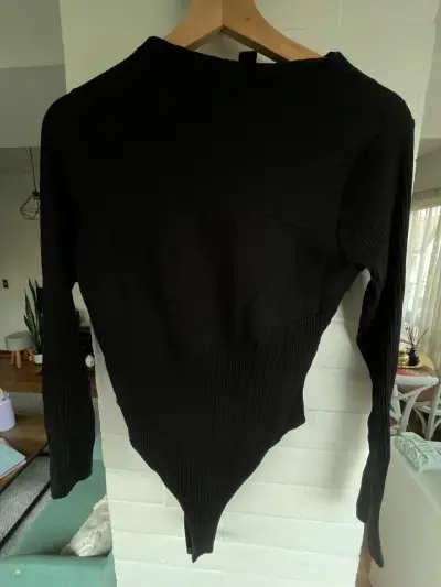 Body negro de manga larga AllSaints - miniatura 1