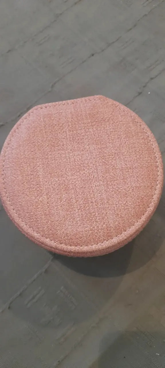 Estuche organizador de joyas rosa con espejo - 1