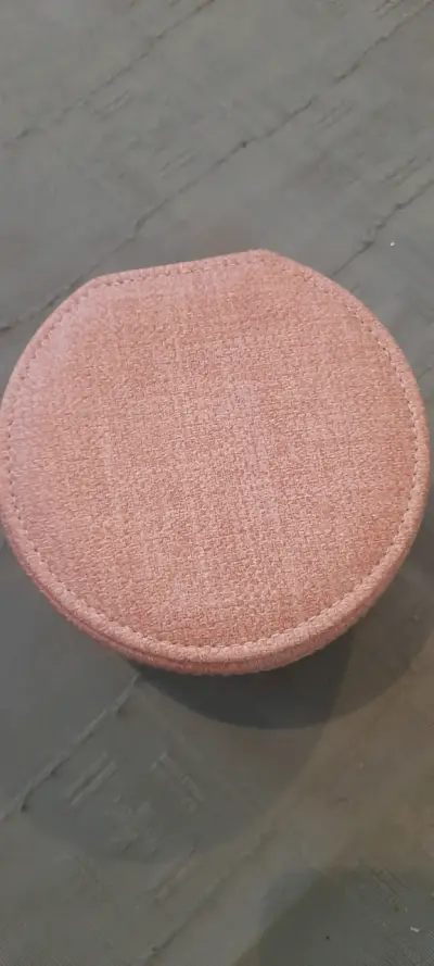 Estuche organizador de joyas rosa con espejo - miniatura 1
