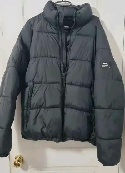 Chaqueta Puffer Zara DNWR Negra - XL - miniatura 1