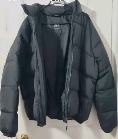 Chaqueta Puffer Zara DNWR Negra - XL - miniatura 2