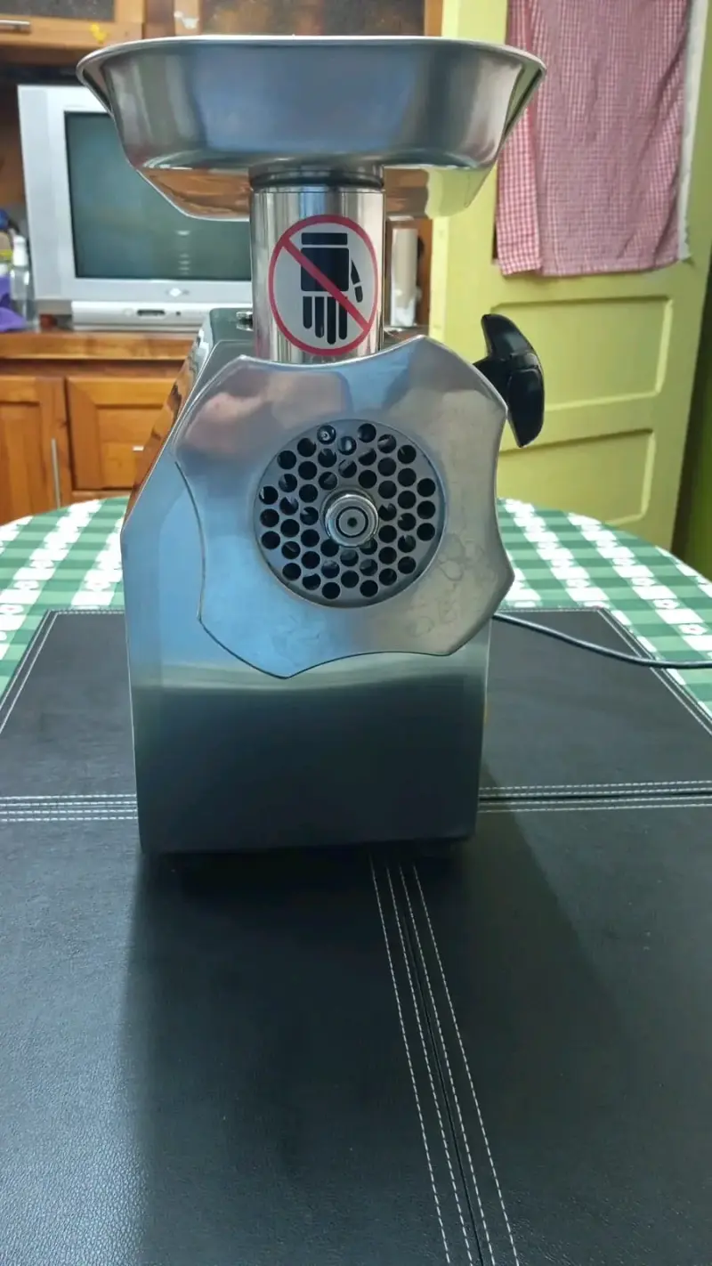 Picadora de carne eléctrica de acero inoxidable - 5
