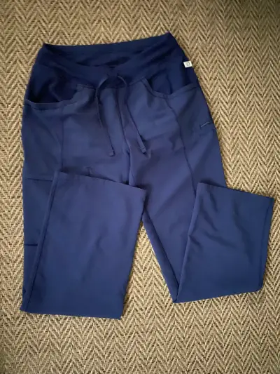 Pantalones clínico  azul marino con bolsillos - miniatura 1