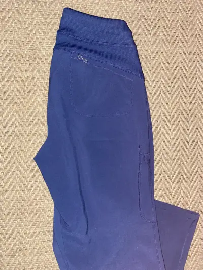 Pantalones clínico  azul marino con bolsillos - miniatura 3