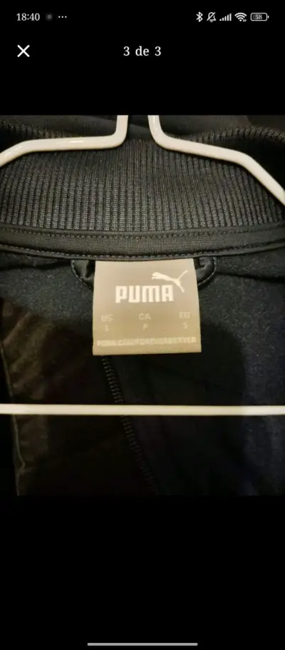 Chaqueta deportiva azul Puma para hombre - miniatura 3