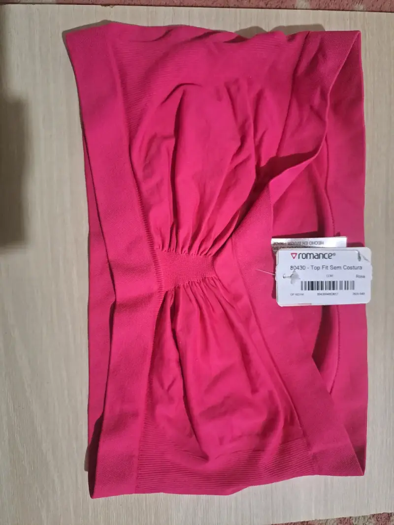 Top sin costuras rosa Romance