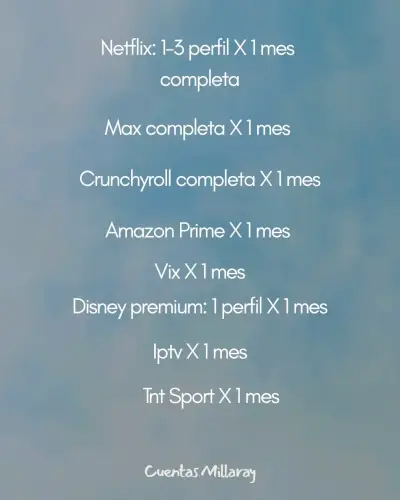 Suscripción de Streaming Variada 1 Mes - miniatura 2
