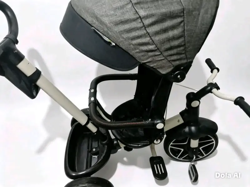 Coche de bebé Bebesit negro con capota ajustable - 4